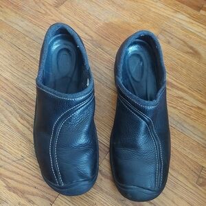 Womens Black KEEN SHOES Leather Slip-Ons Women Sz 11